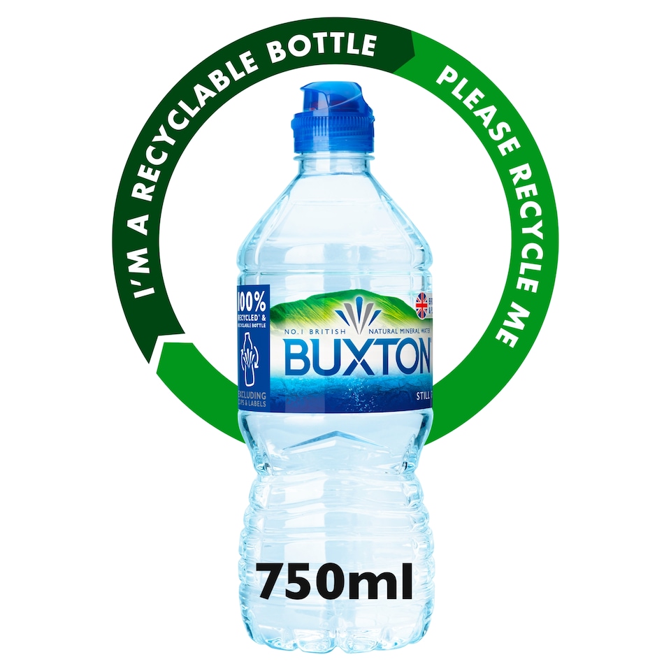 image 1 of Buxton Still Natural Mineral Water Sports Cap 750ml