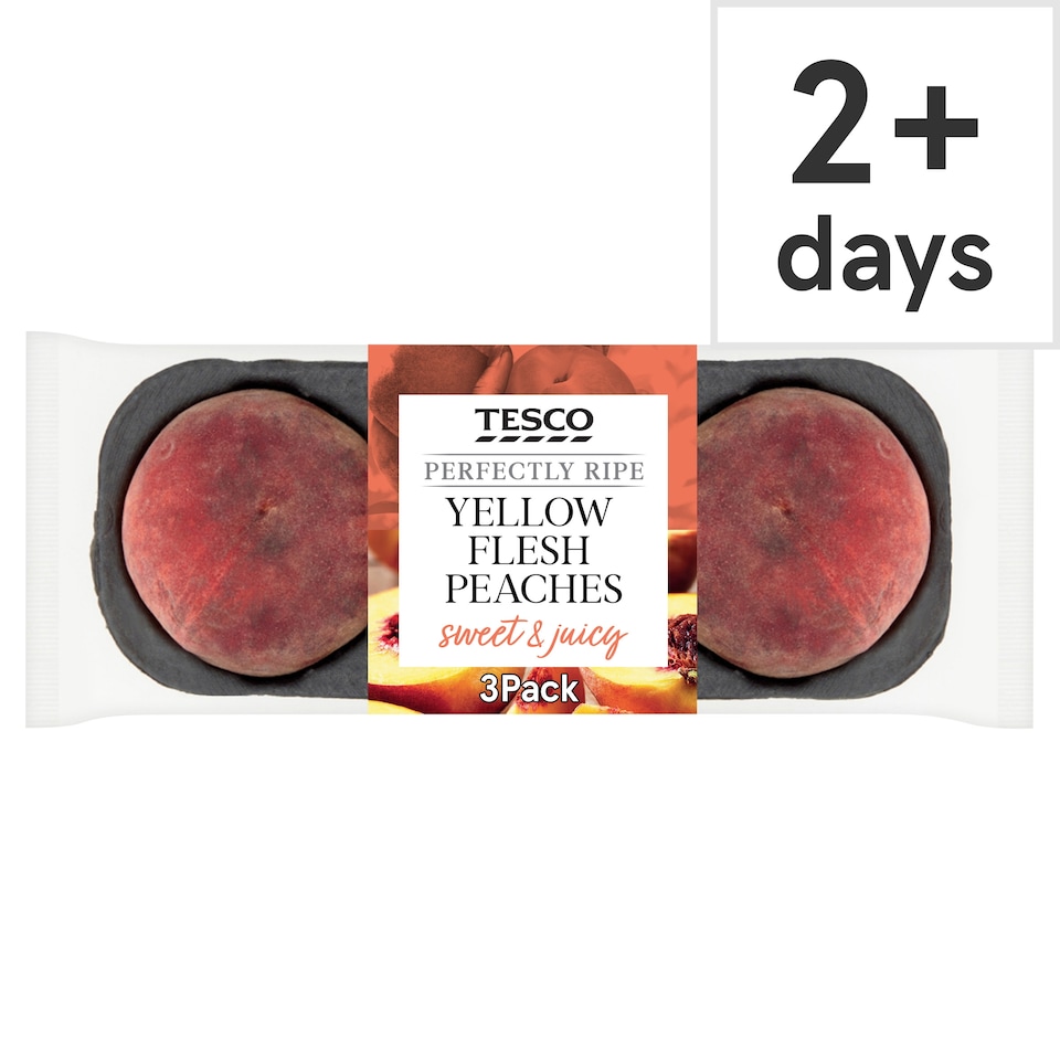 Tesco Perfectly Ripe Peaches Minimum 3 Pack