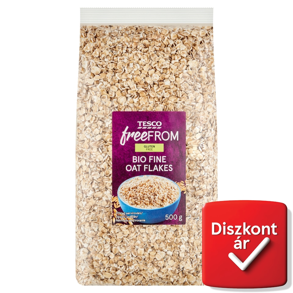 Tesco Free From gluténmentes bio apró szemű zabpehely 500 g