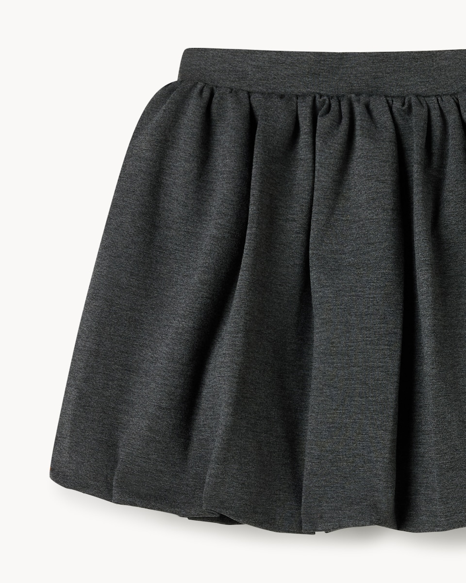 image 1 of F&F School Girls Puffball Skirt in Grey