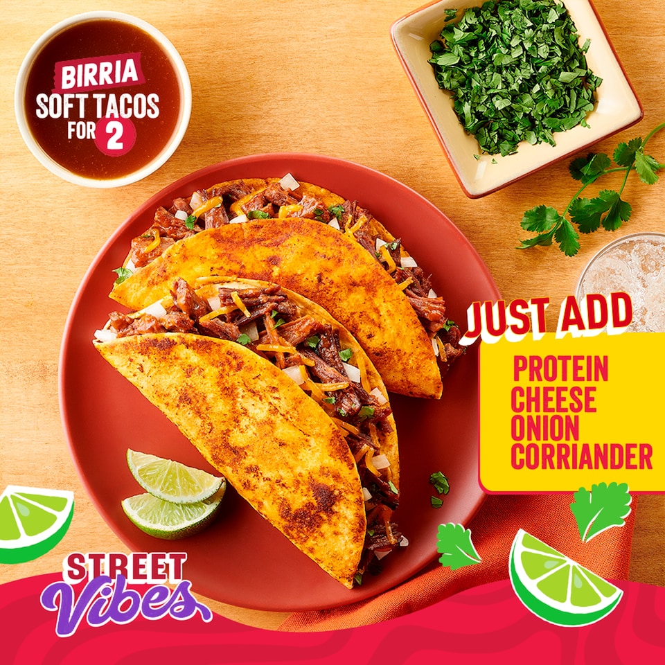 image 1 of Old El Paso Street Vibes Birria Soft Taco Kit 257g