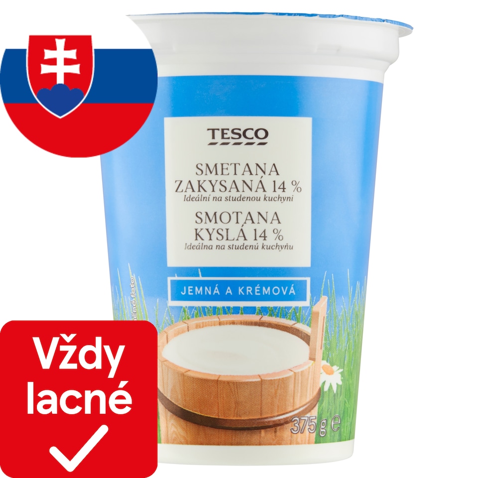 Tesco Sour Cream 14% 375 g