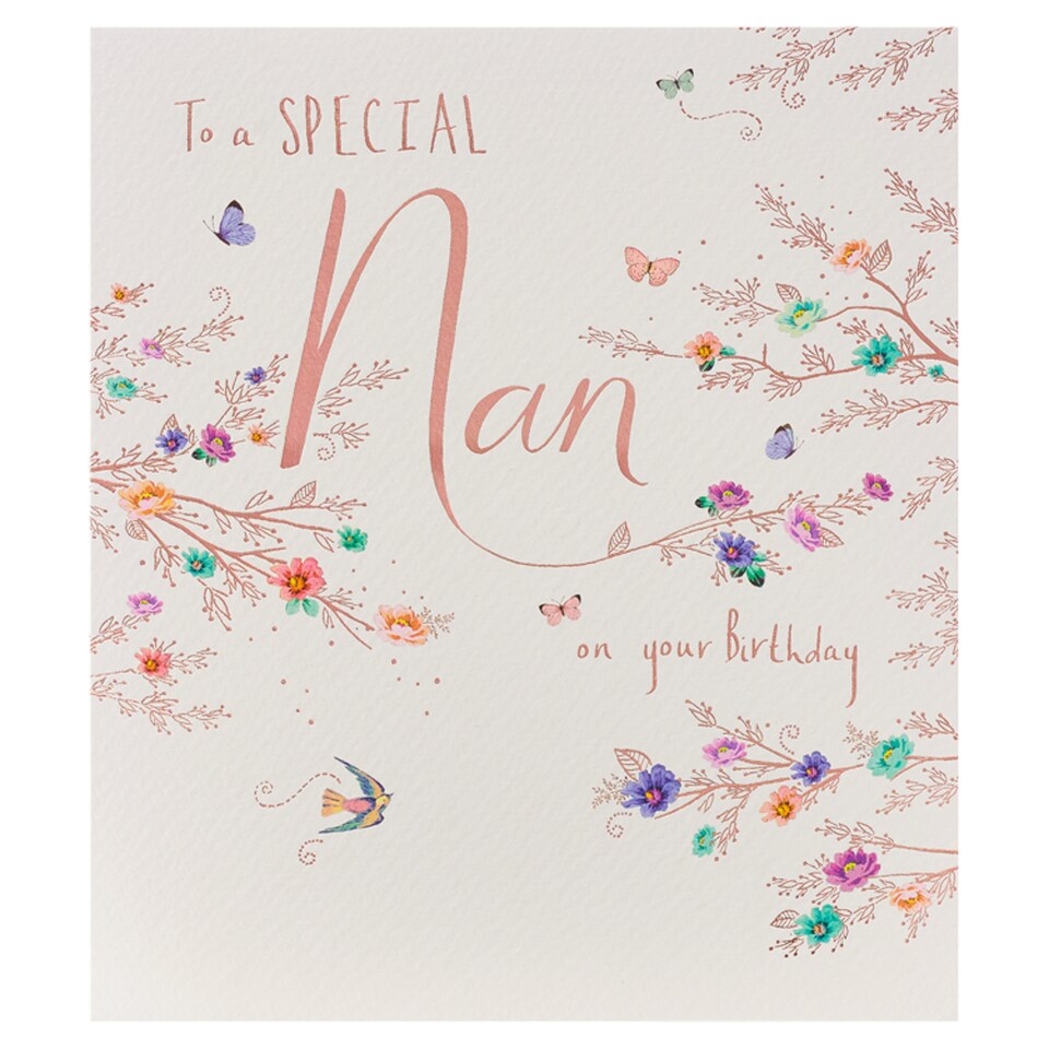 Paperlink Birthday Card To A Special Nan