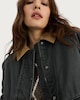 image 3 of F&F Cotton Rich Corduroy Collar Jacket in Grey