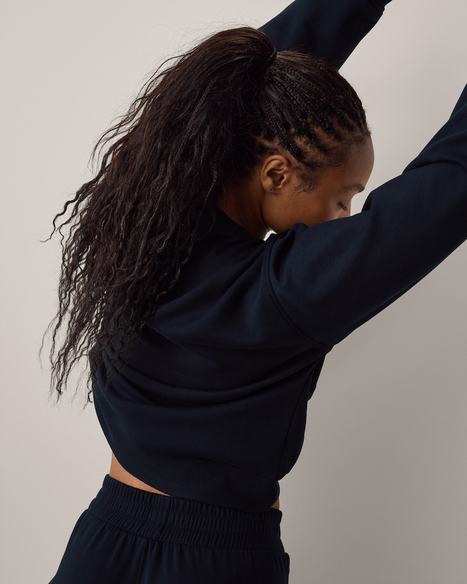 image 1 of F&F Active Crew Neck Sweatshirt in Navy