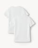 image 2 of F&F School Unisex 2 Pack PE T-Shirts in White