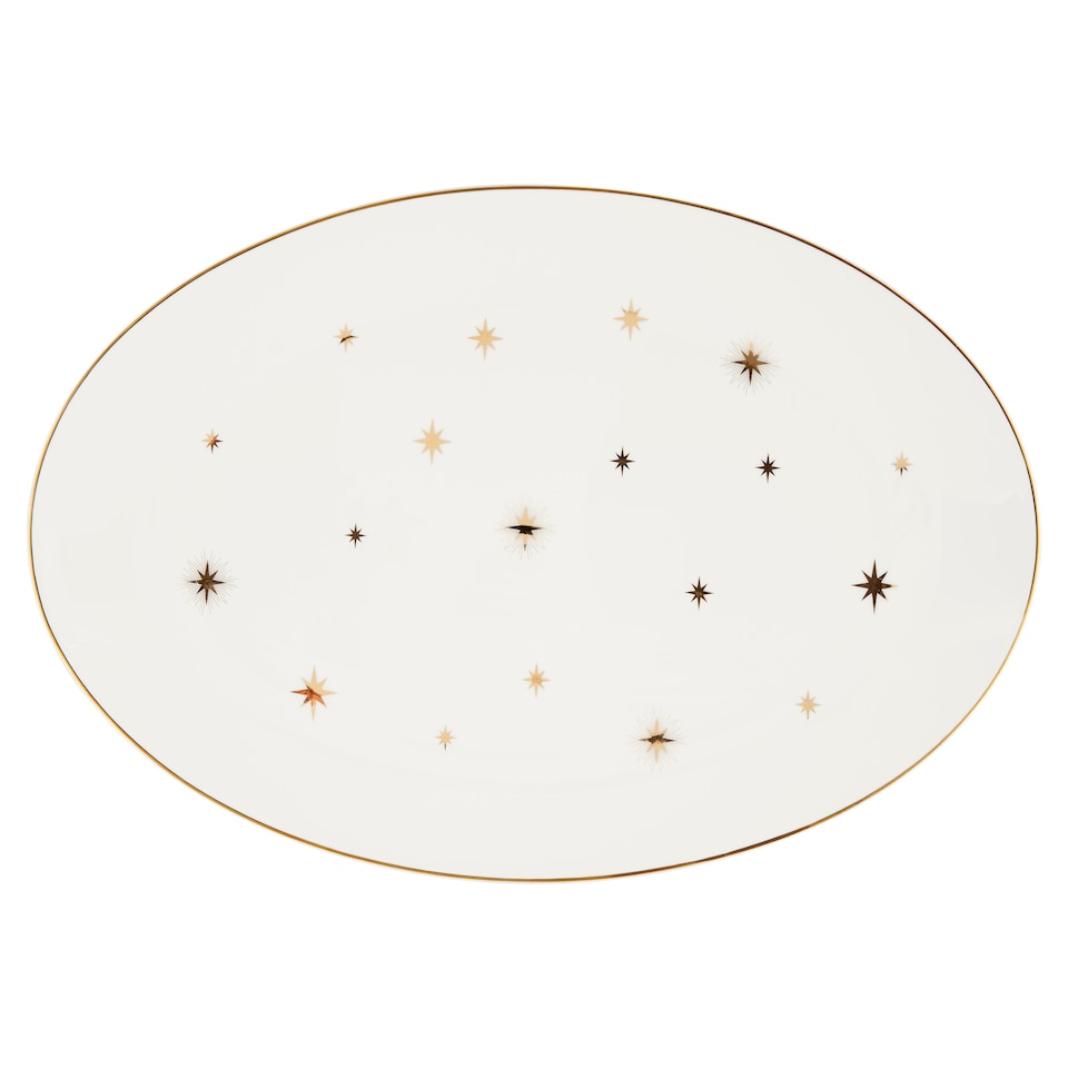 F&F Home Gold Star Platter
