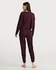image 3 of F&F Waffle Henley Long Sleeved Pyjama Set in Purple