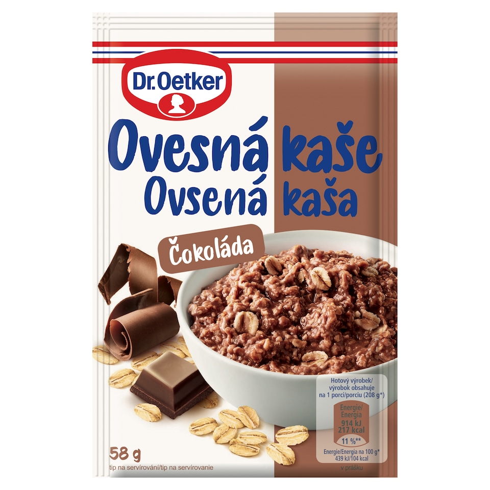 Dr. Oetker Oatmeal Porridge Chocolate 58 g