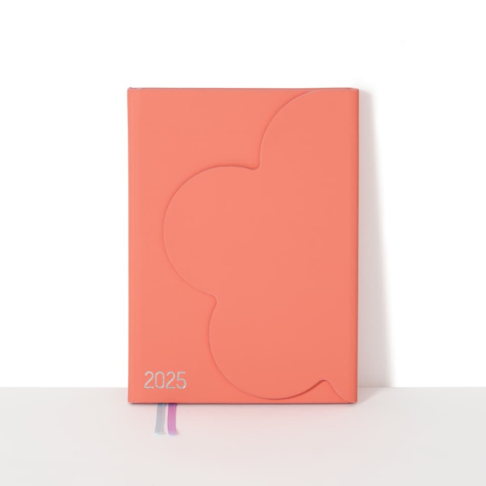 image 1 of Paperchase Ombre A5 PU 2025 WTV Diary
