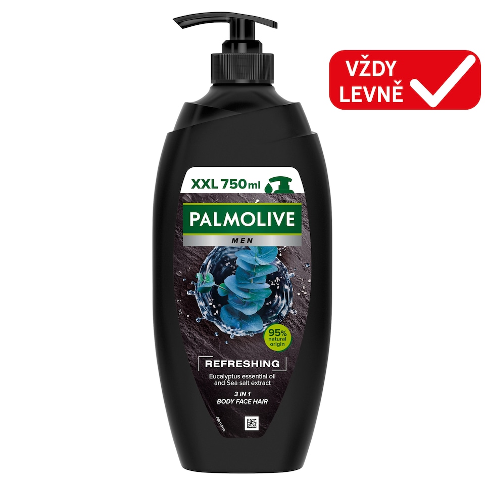 Obrázek 1 pro produkt Palmolive For Men Refreshing sprchový gel pro muže 3v1 pumpa 750ml