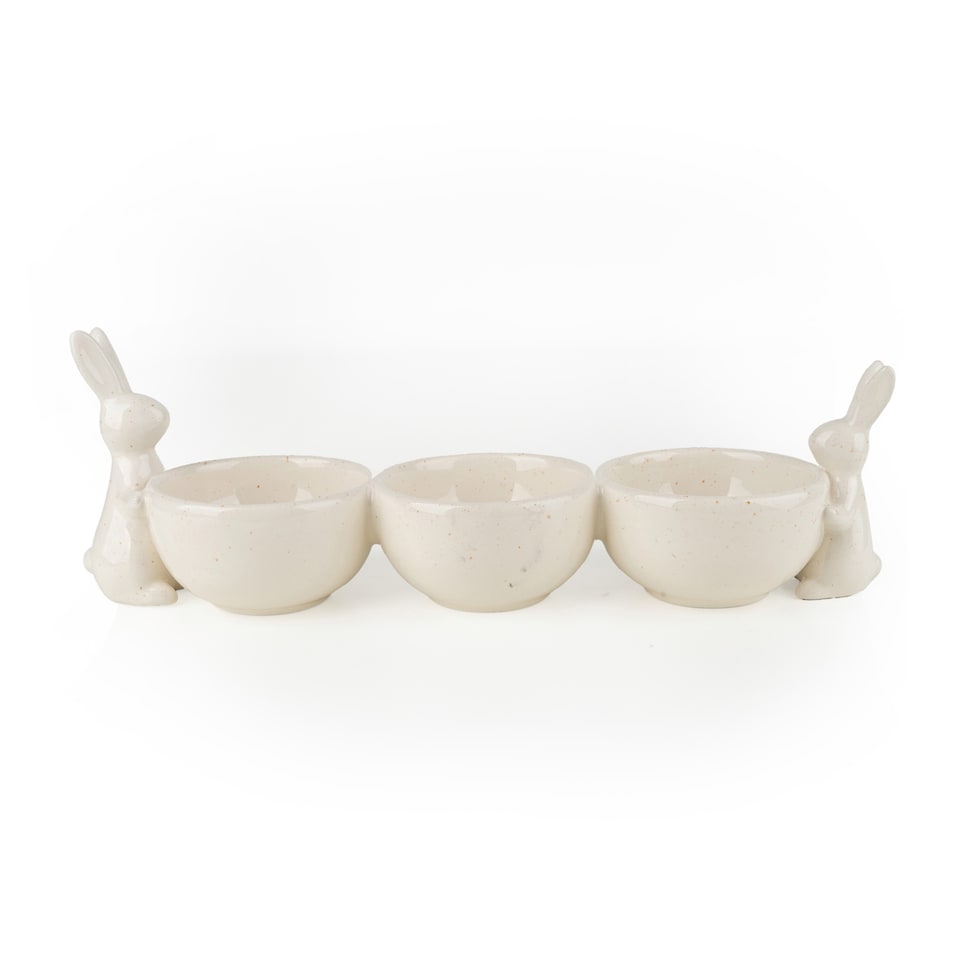 Candlelight embossed serve stand