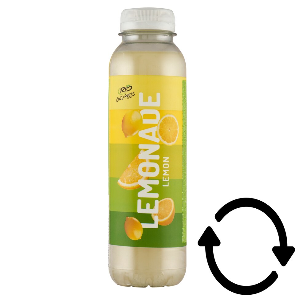RIO Lemonade szénsavmentes gyümölcsital közvetlenül hidegen préselt citromléből és péppel 400 ml
