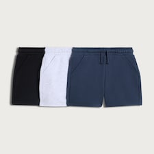 F&F Boys 3-Pack Cotton Rich Drawstring Shorts in Multi