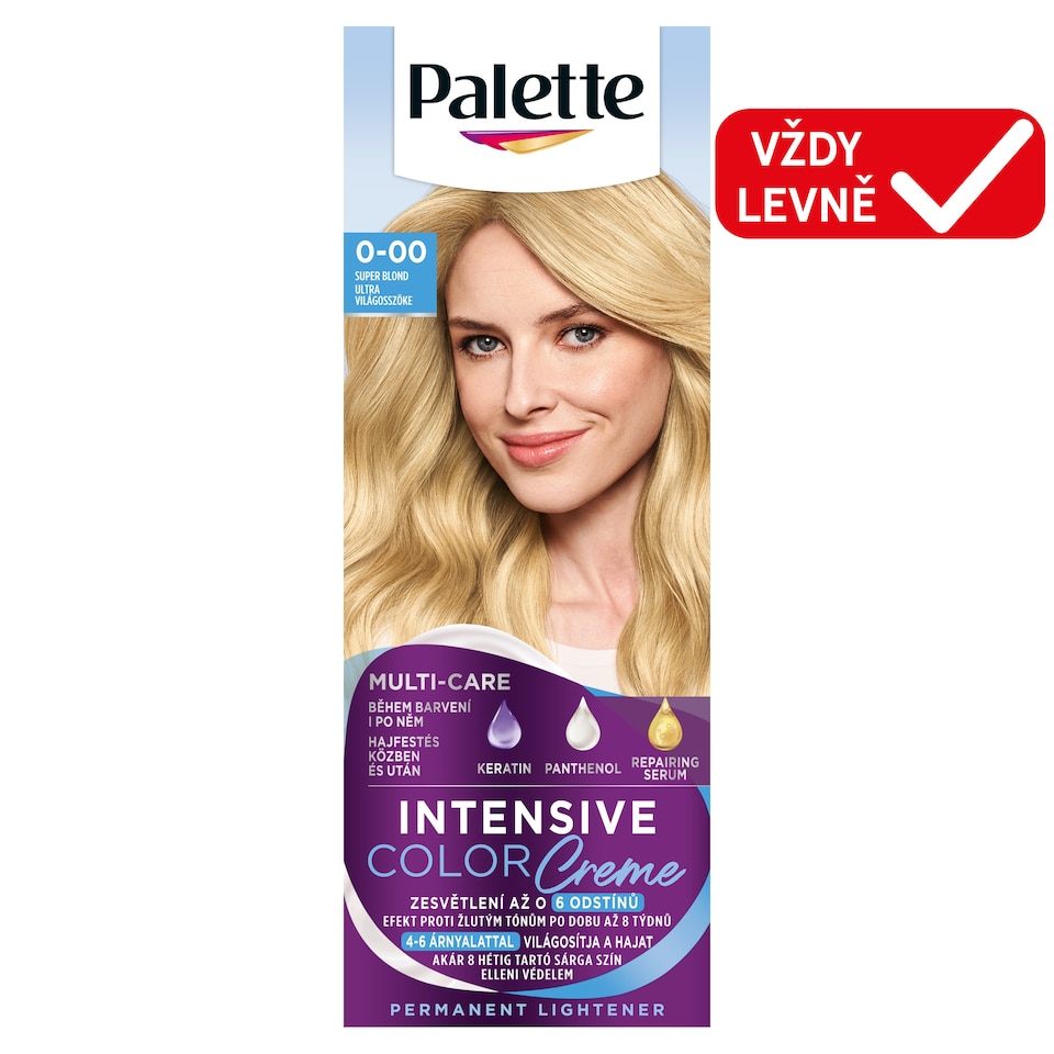 Obrázek 1 pro produkt Palette Intensive Color Creme barva na vlasy Super blond 0-00