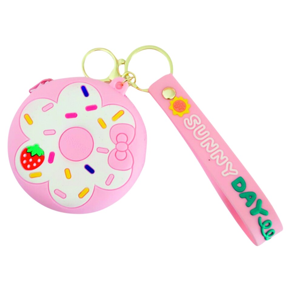 Silicone Coin Wallet with Keychain