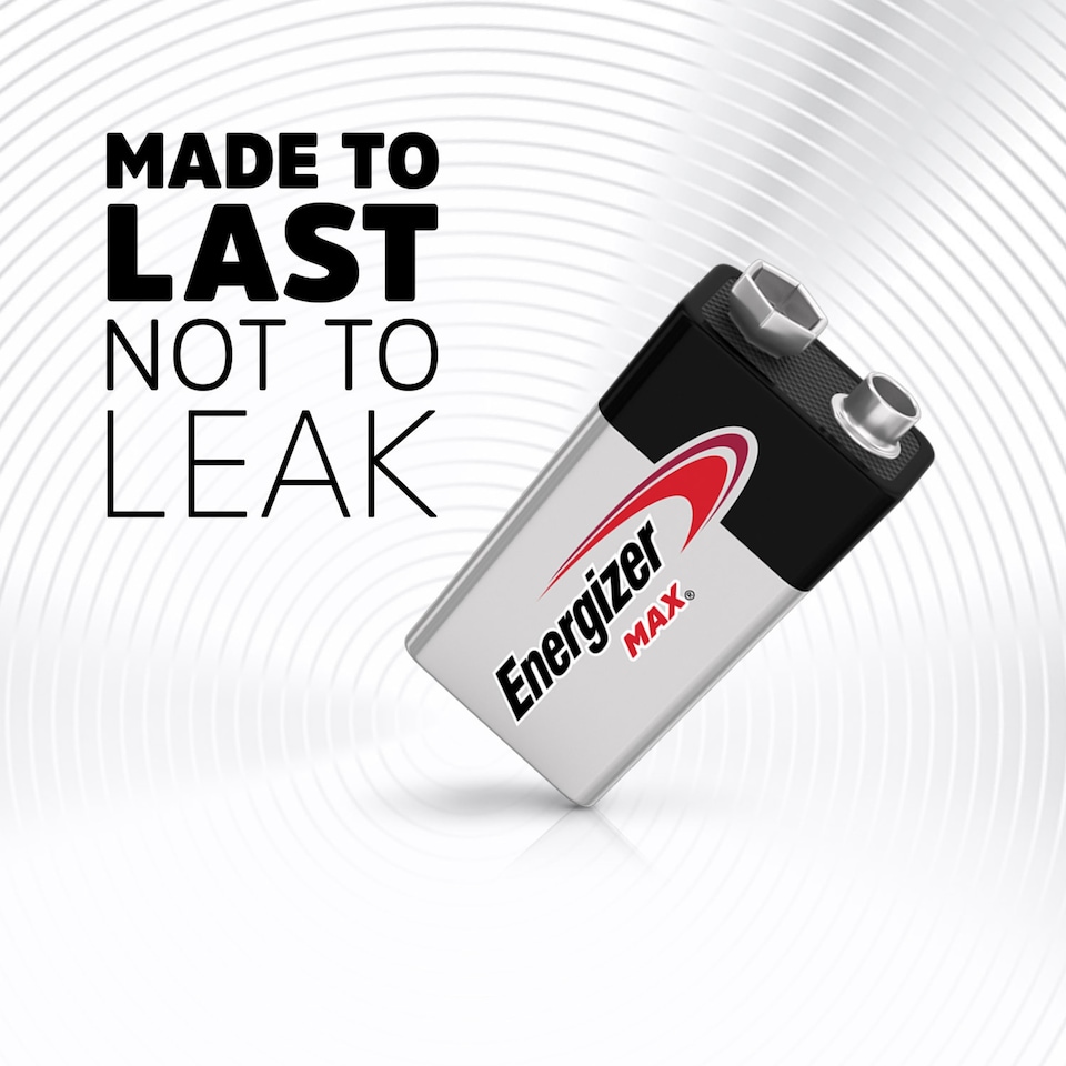 image 1 of Energizer Max 9V Batteries 2 Pack