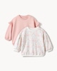 image 1 of F&F Baby 2-Pack Cotton Rich Printed Sweatshirts in Cream