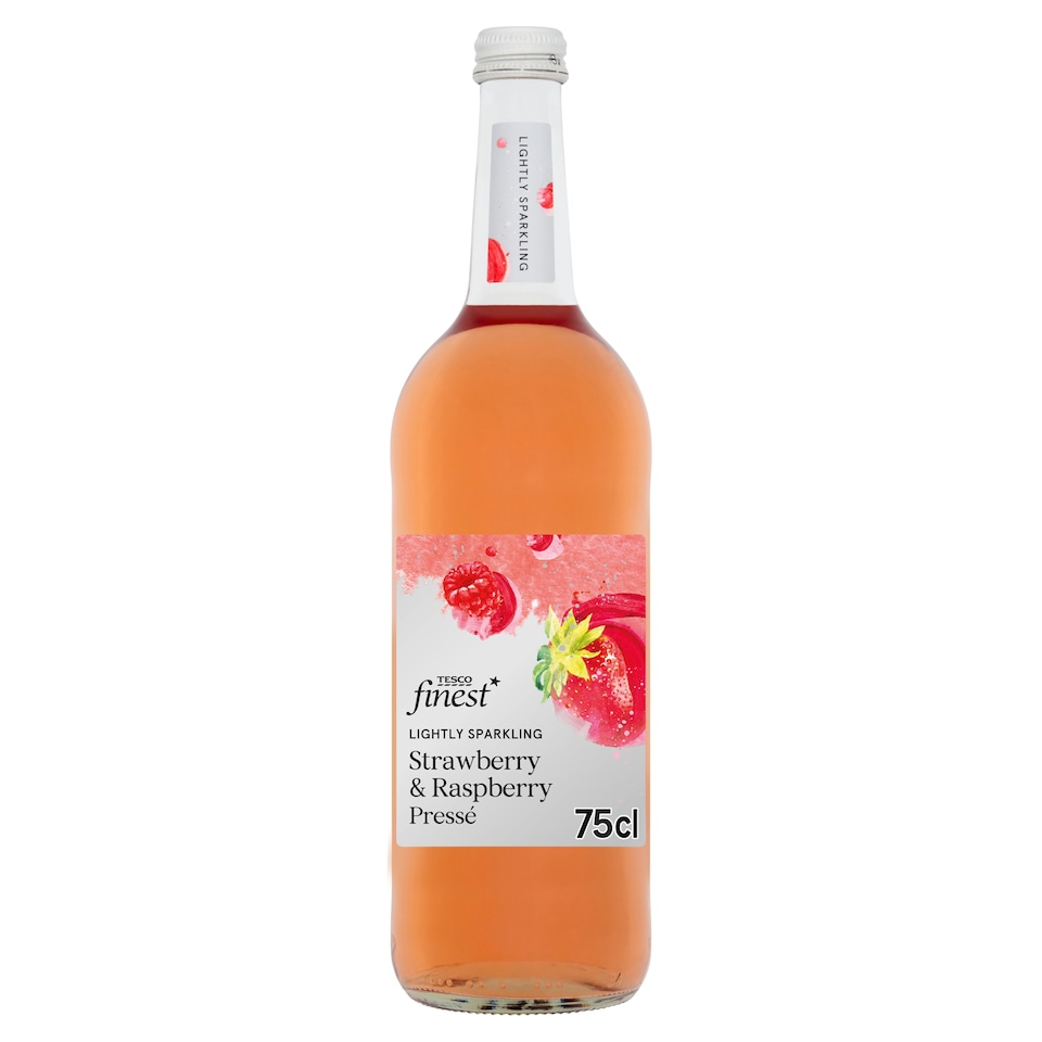 Tesco Finest Strawberry & Raspberry Sparkling Presse 750ml
