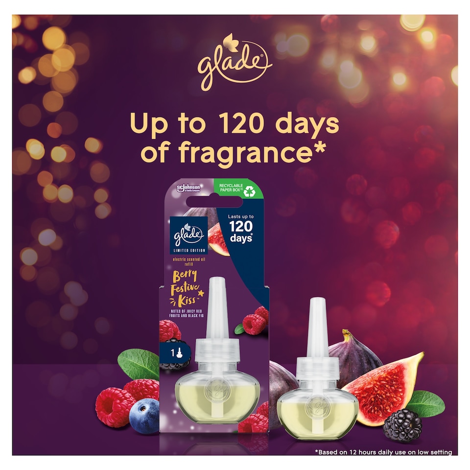 image 1 of Glade Electric Scented Oil Refill Berry Festive Kiss 20ml