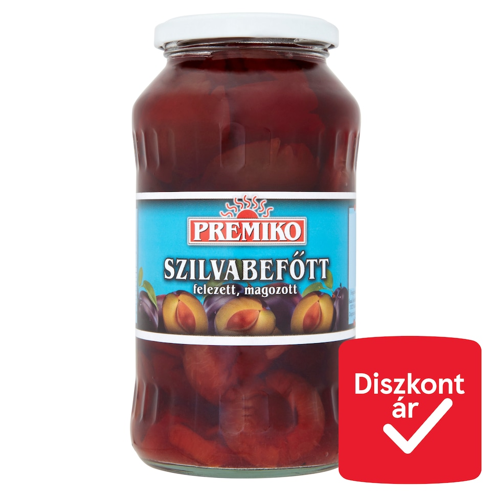 Premiko felezett magozott szilvabefőtt 700 g