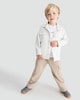 image 1 of F&F Boys 2-Piece Cotton Rich T-Shirt and Shacket Set in Grey