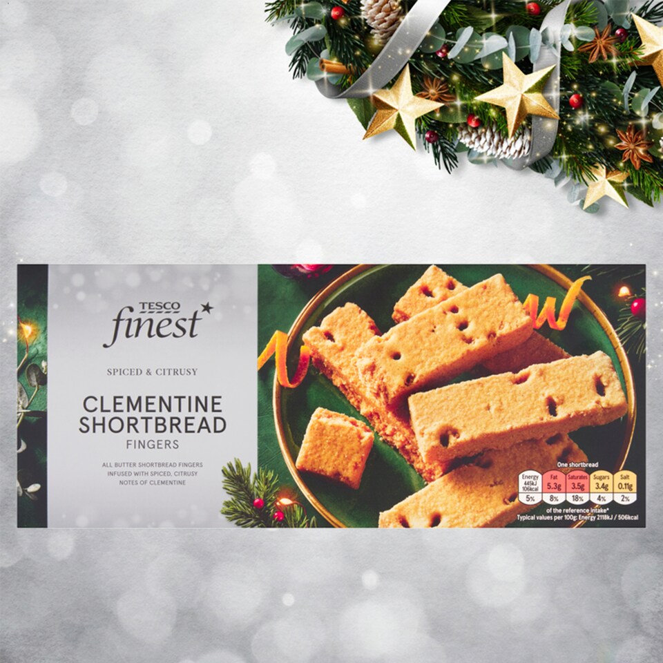 Obrázek 1 pro produkt Tesco Finest Máslové sušenky s klementinkovým olejem a skořicí 165g