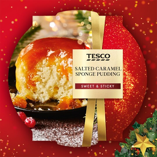 Tesco Salted Caramel Sponge Pudding 115G Tesco Groceries