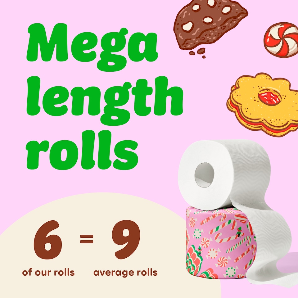 image 1 of Who Gives A Crap Extra Soft Limited Edition Toilet Tissue 12 Mega Rolls