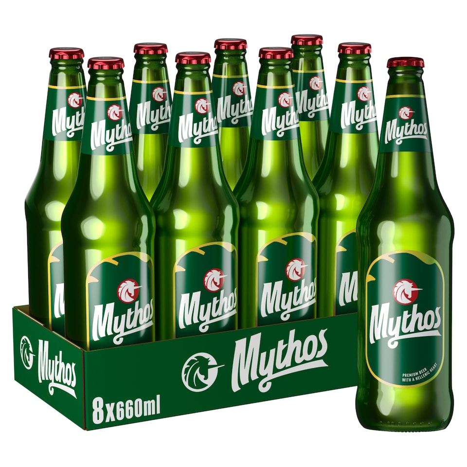 image 1 of Mythos Premium Greek Lager Beer Bottle 660ml