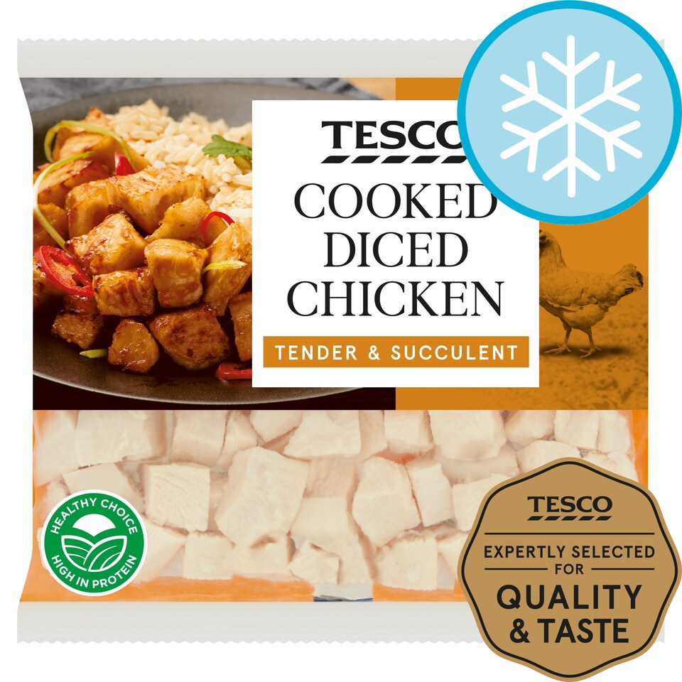 Tesco Cooked Diced Chicken 340G Tesco Groceries