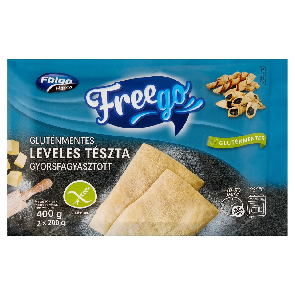 Freego gluténmentes leveles tészta, gyorsfagyasztott 2 x 200 g (400 g)