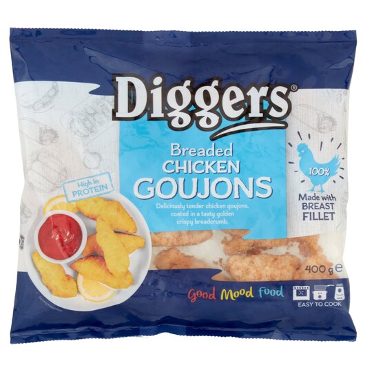 Diggers Breaded Chicken Goujons 400G Tesco Groceries
