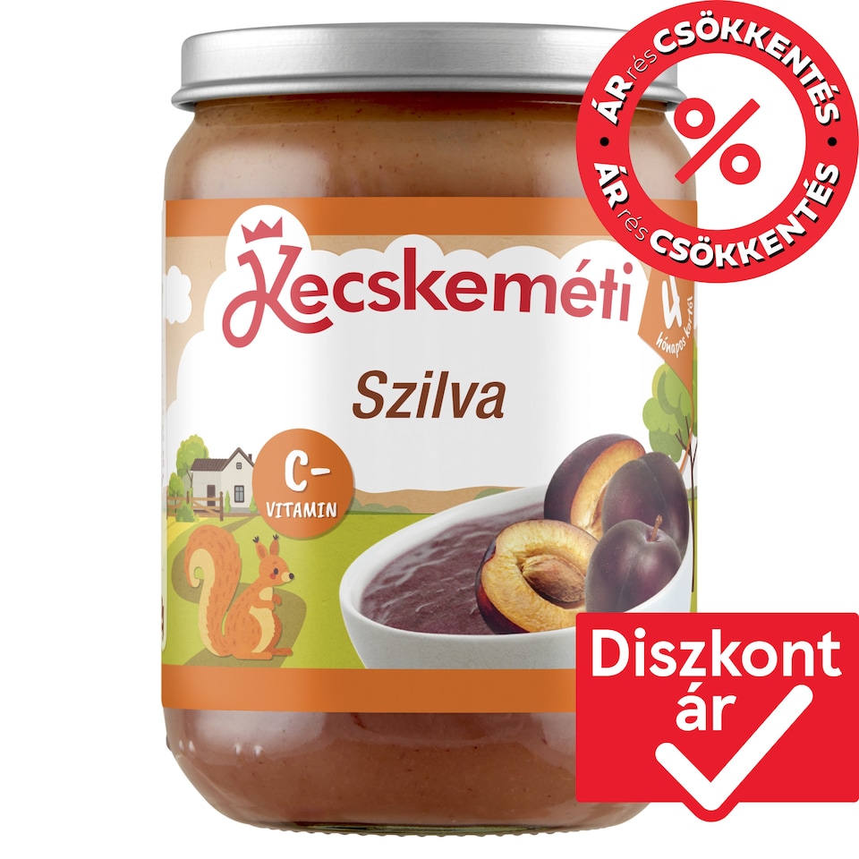 Kecskeméti szilva bébidesszert 4 hónapos kortól 190 g