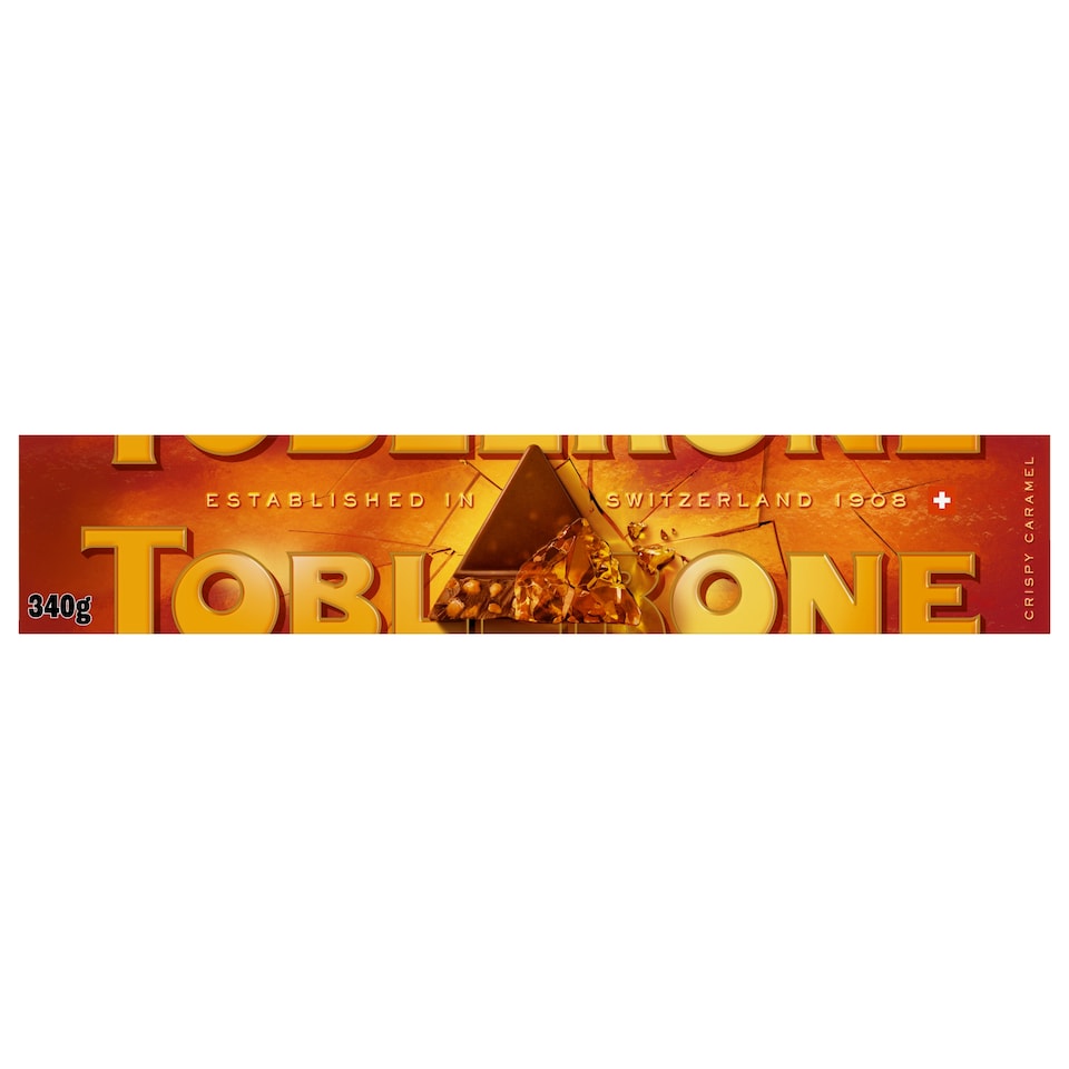 image 1 of Toblerone Limited Edition Milk Chocolate with Crispy Caramel Salted Pieces 340g