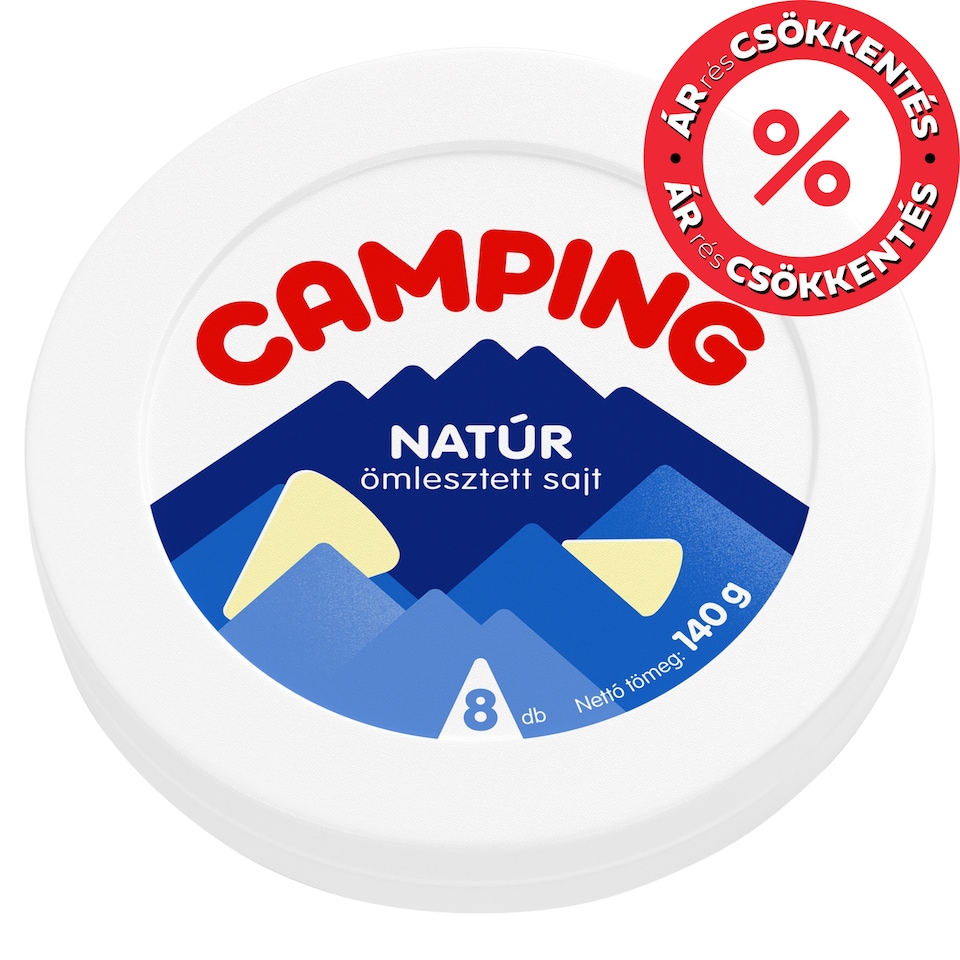 Camping natúr ömlesztett sajt 8 db 140 g