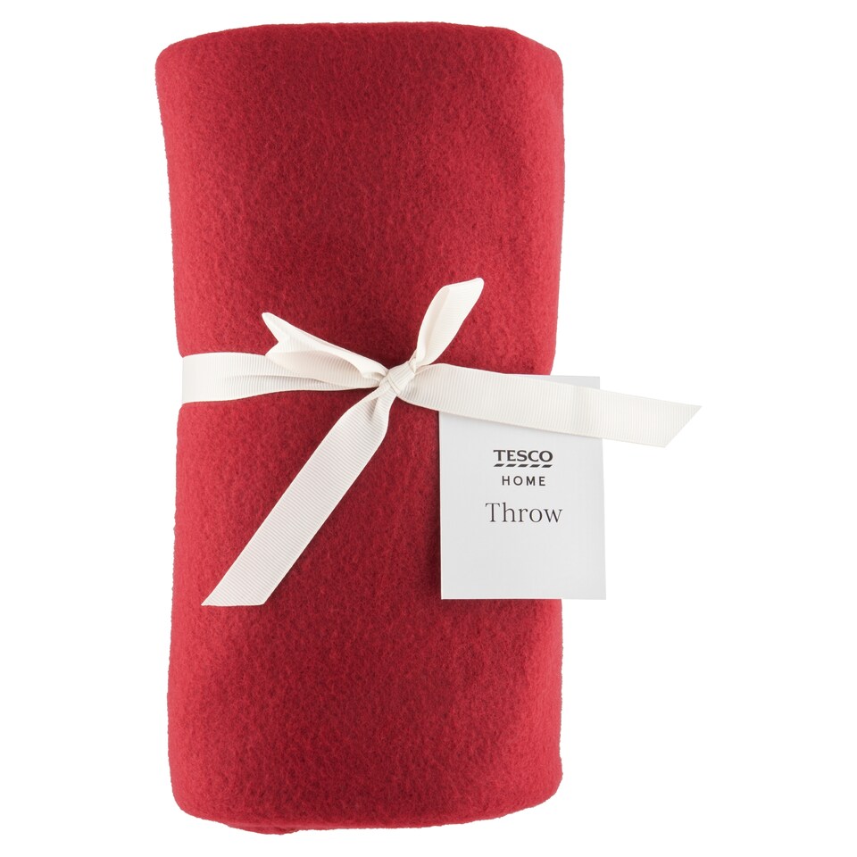 Tesco Home Burgundy prikrývka 130 x 160 cm