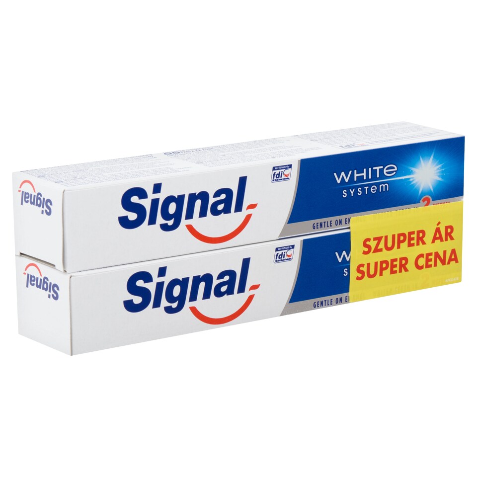 Signal White System fogkrém duopack 2 x 75 ml