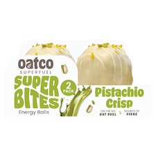 Oatco Super Bites Pistachio Crisp Oat Energy Balls 2 Pack 68g