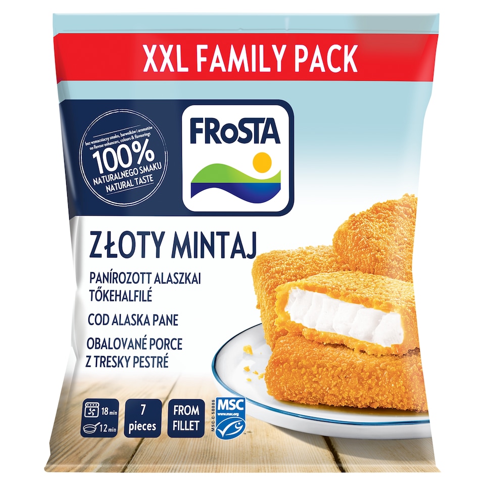 Frosta Obalované porce z tresky pestré 7 ks 700g