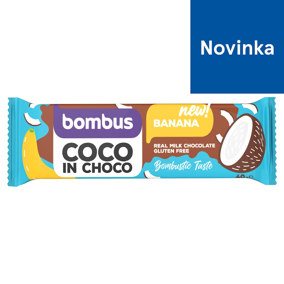 Bombus Cocco in Choco Coconut Bar with Banana in Chocolate 40 g