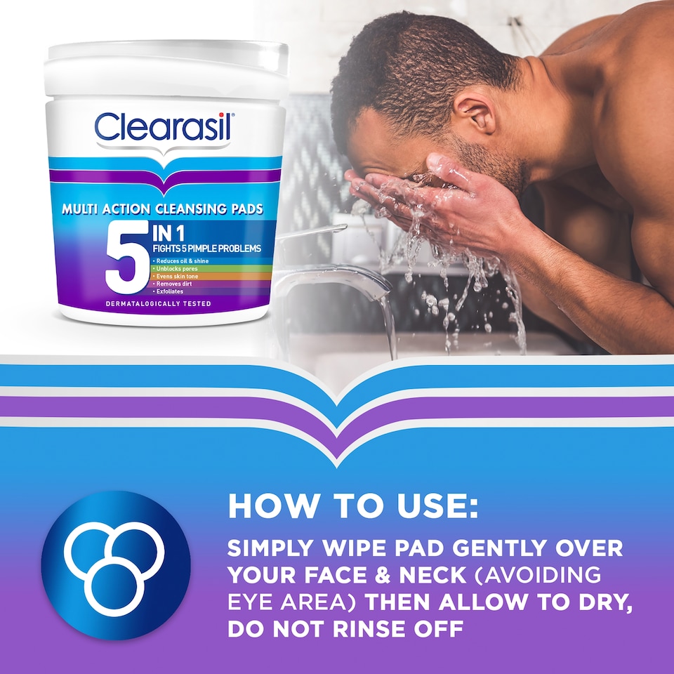 image 1 of Clearasil Ultra 5In1 Cleansing Pads