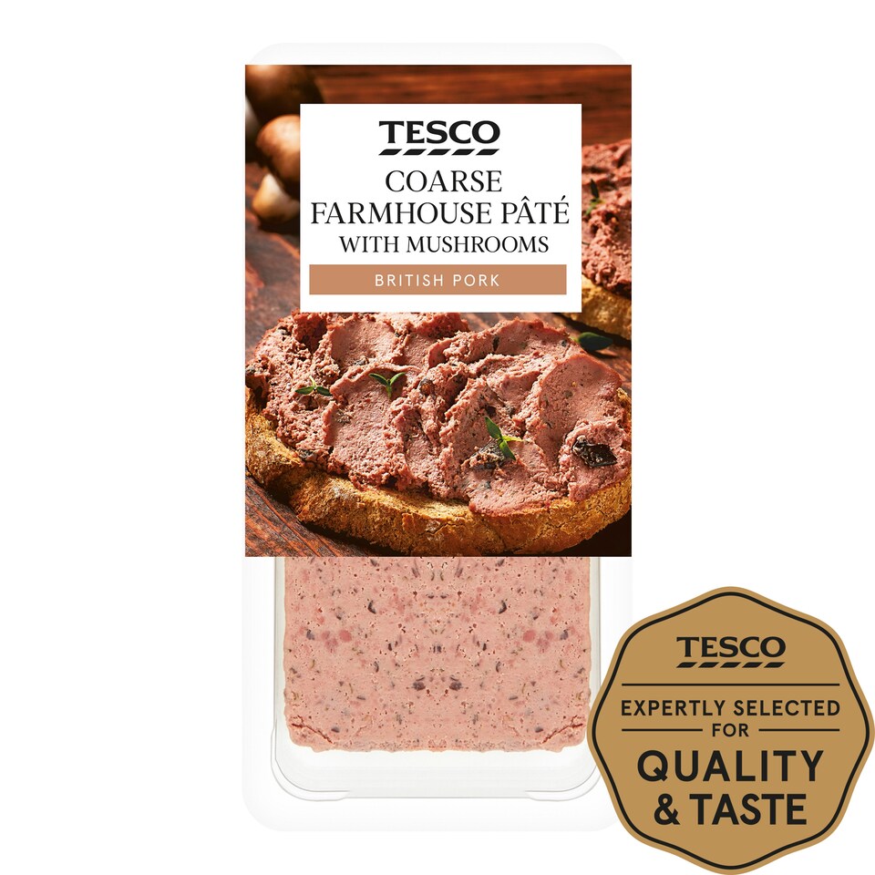 Tesco Farmhouse Pate With Mushrooms 200G