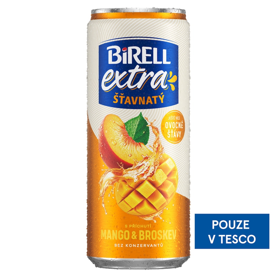 Obrázek 1 pro produkt Birell Extra šťavnatý s příchutí mango & broskev 0,33l