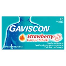 GAVISCON H/BURN S/BERRY 250Mg TBLTS X 16