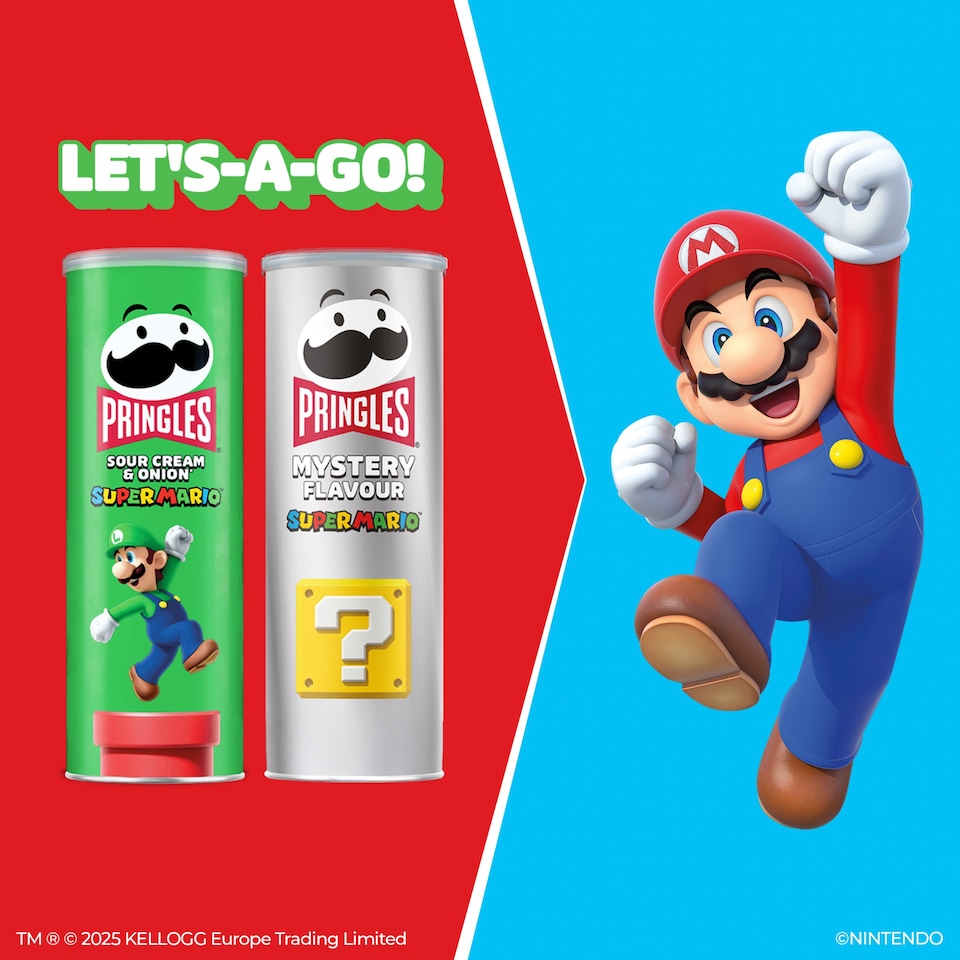 image 1 of Pringles Mystery Flavour Super Mario 165g