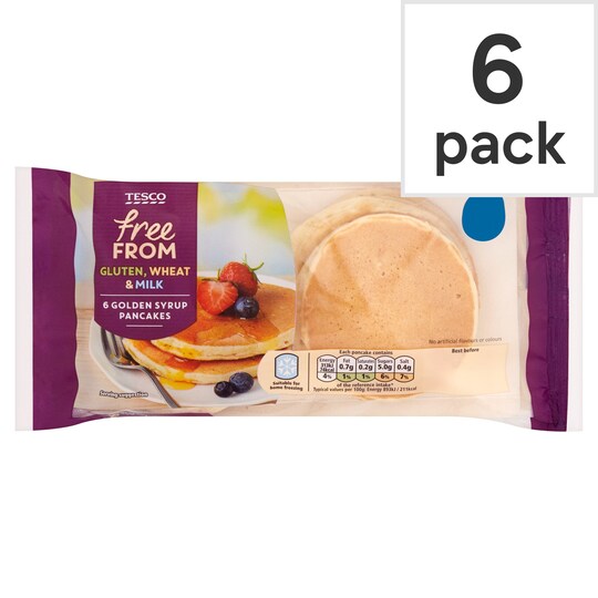 Tesco Free From Golden Syrup Pancake 6 Pack Tesco Groceries