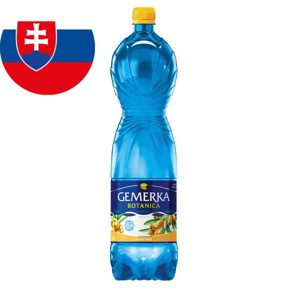 Gemerka Botanica s príchuťou rakytník jemne perlivá 1,5 l