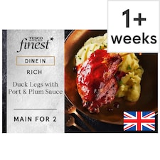Tesco Finest Dine In Duck Legs with Port & Plum Sauce 505g