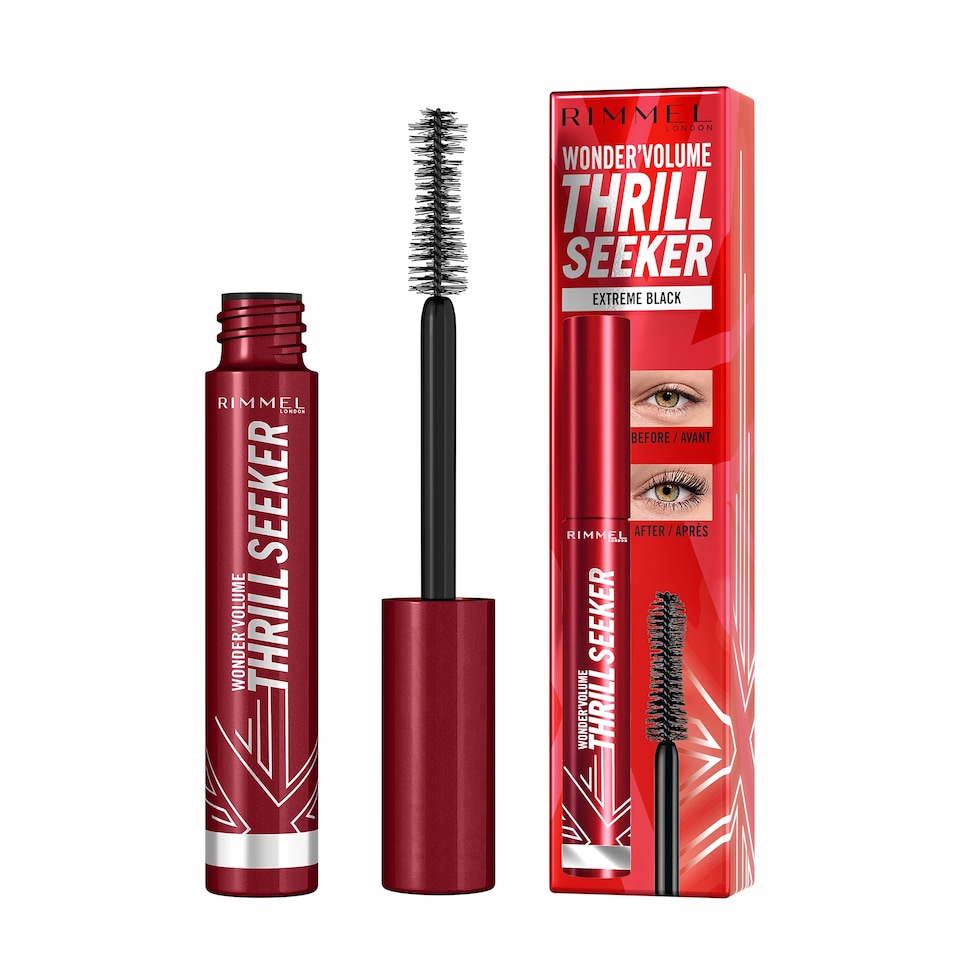image 1 of Rimmel Thrill Seeker Extreme Black Mascara 8Ml